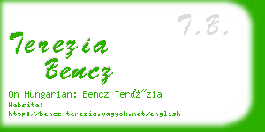 terezia bencz business card